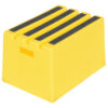 Vestil Polyethylene 1-Step Step Stool 500 Lb. Capacity Yellow VST-1-Y