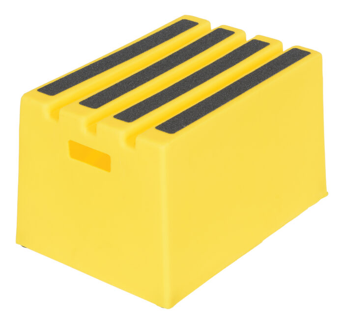 Vestil Polyethylene 1-Step Step Stool 500 Lb. Capacity Yellow VST-1-Y