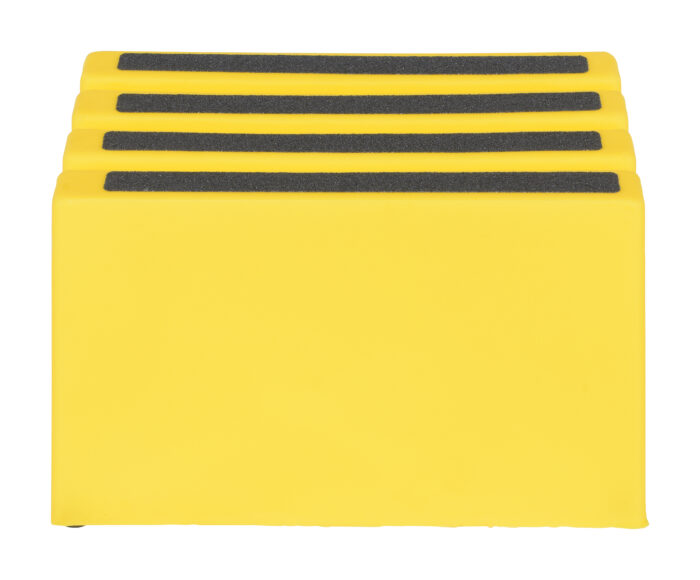 Vestil Polyethylene 1-Step Step Stool 500 Lb. Capacity Yellow VST-1-Y - Image 2