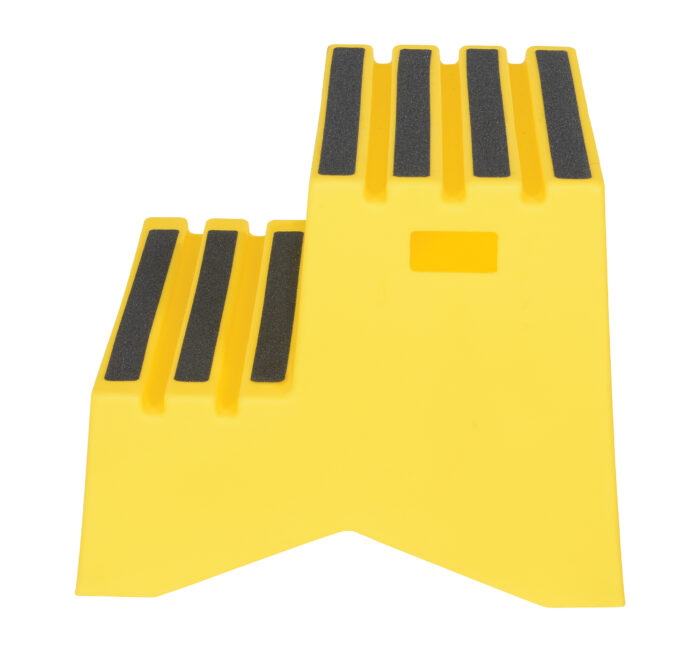 Vestil Polyethylene 2-Step Step Stool 500 Lb. Capacity Yellow VST-2-Y - Image 3