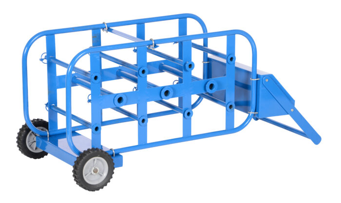 Vestil Steel Economy Wire Reel Caddy 150 Lb. Capacity Blue WIRE-D-E - Image 2