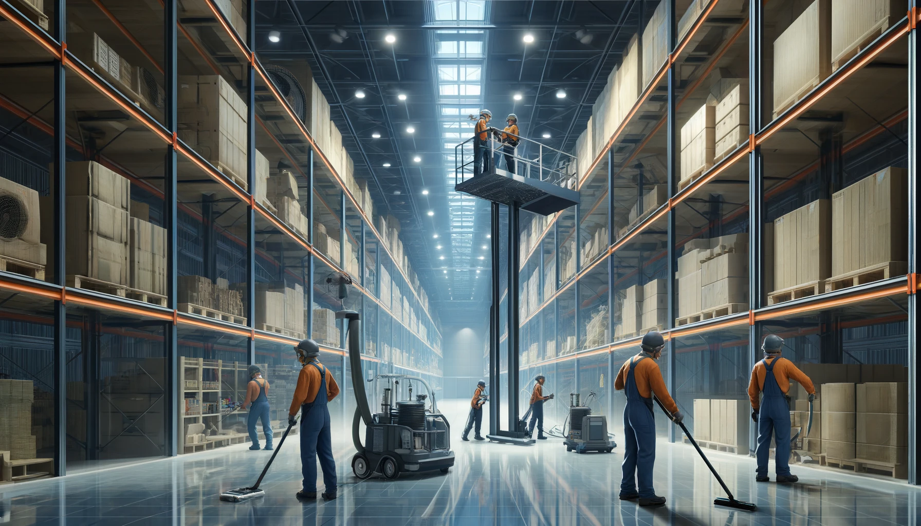 Efficient Dust Off Techniques for Warehouses