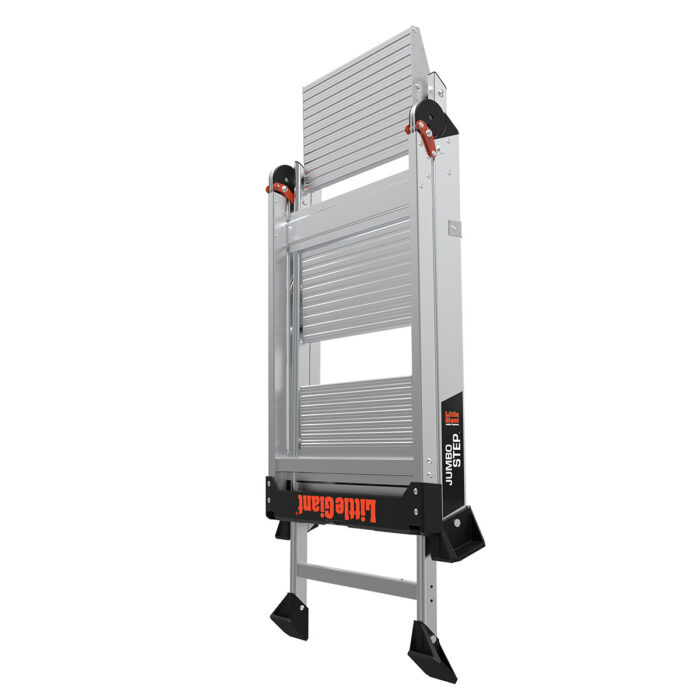 JUMBO STEP, 3-Step Model - CSA Grade IAA - 375 lb/170 kg Rated, Aluminum Step Stool with Handrail - Retail Packaging - Image 2