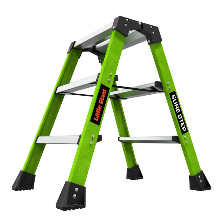 SURE STEP, 3-Step Model - ANSI Type 1AA - 375 lb Rated, Double-Sided Fiberglass Step Stool - Image 2
