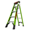 KING KOMBO Industrial, 5 + 4 Model - EN 131 - 150 kg Rated, Fiberglass 3-in-1 All-Access Combination Ladder with Rotating Wall Pad, V-Rung Corner Pad, GROUND CUE, and Heavy-Duty Feet