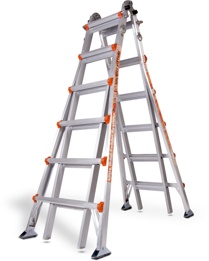 AIRCRAFT SUPPORT, Model 26 - ANSI Type IA - 300 lb Rated, Aluminum Articulated Extendable Ladder - Image 2