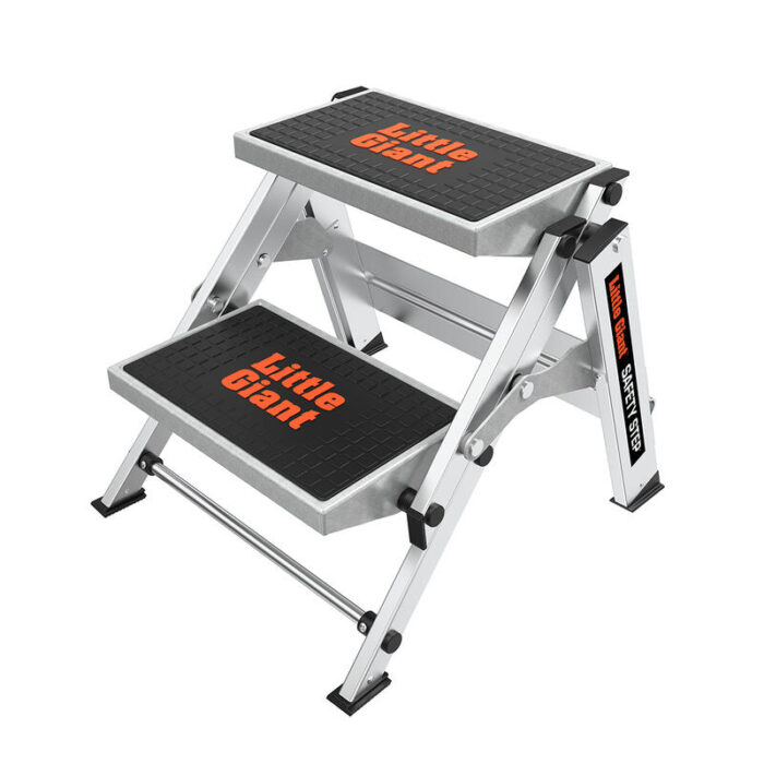 SAFETY STEP, 2-Step Model - EN 14183 - 150 kg Rated, Aluminum Step Stool