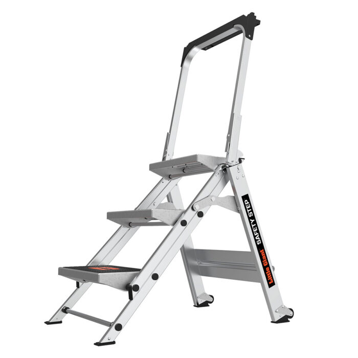 SAFETY STEP, 3-Step Model - AS/NZS Industrial - 150 kg Rated, Aluminum Step Stool