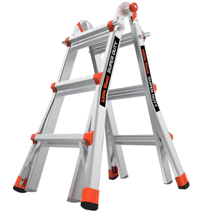 SUPER DUTY, Model 13 - ANSI Type IAA - 375 lb Rated, Aluminum Articulated Extendable Ladder
