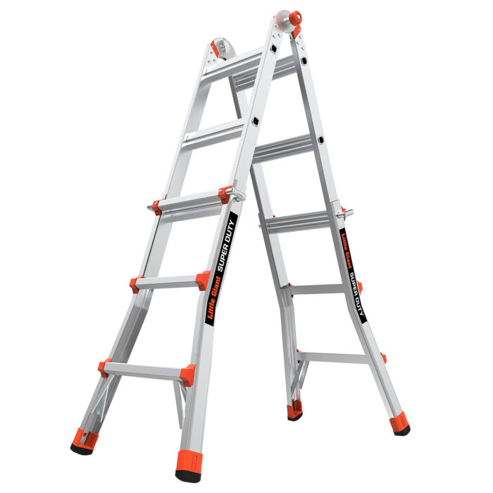 SUPER DUTY, Model 13 - ANSI Type IAA - 375 lb Rated, Aluminum Articulated Extendable Ladder - Image 2