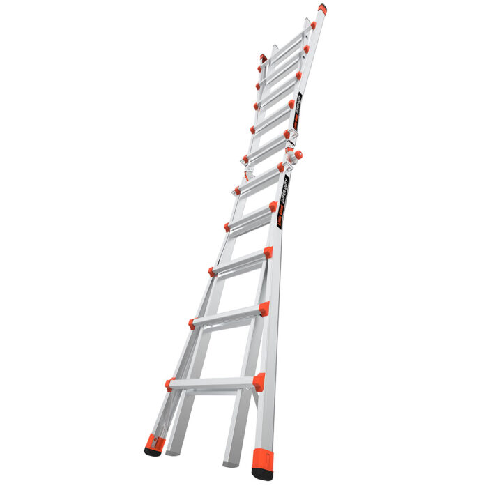 SUPER DUTY, Model 22 - ANSI Type IAA - 375 lb Rated, Aluminum Articulated Extendable Ladder - Image 2