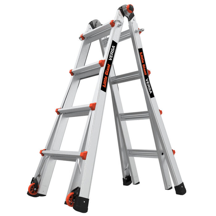 VERSA, Model 17 - ANSI Type 1A - 300 lb Rated, Aluminum Articulated Extendable Ladder